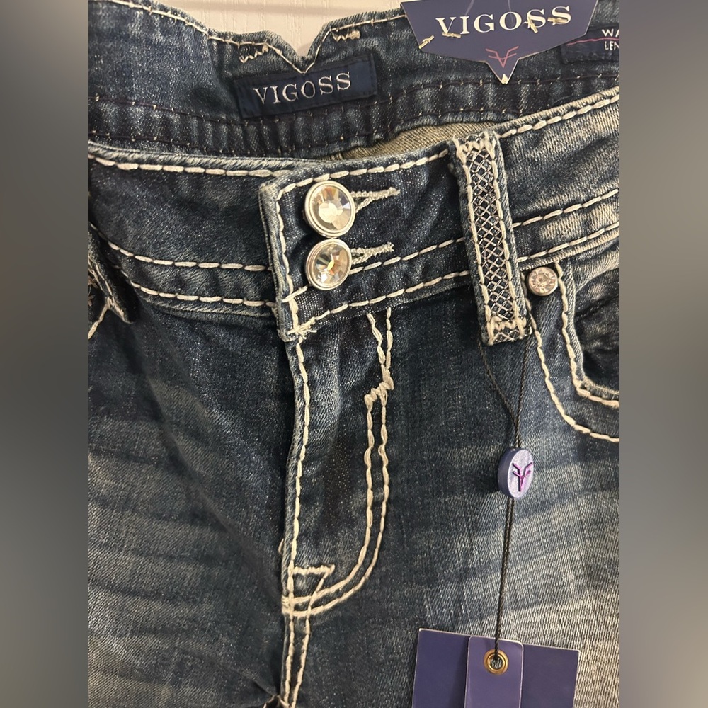 Vigoss The New York Capri Jeans. Size 31 NWT - Picture 4 of 8